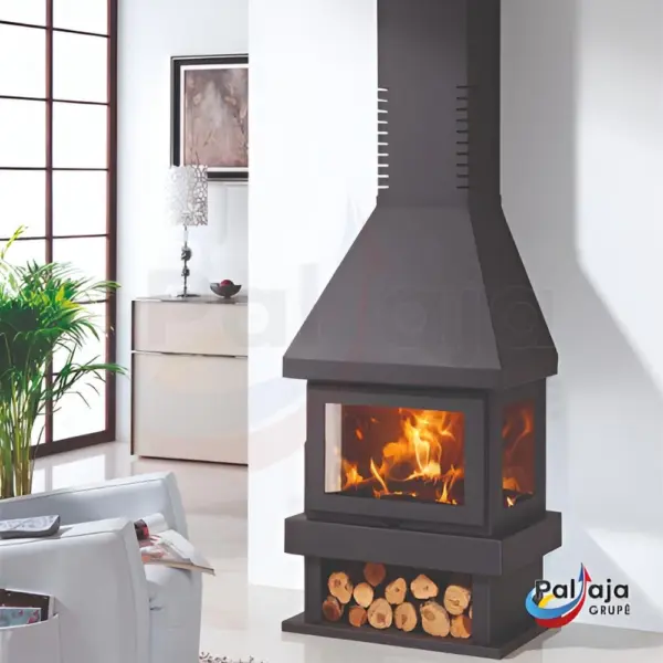 Malkinė krosnelė Panadero Canada 5,9kW viduje