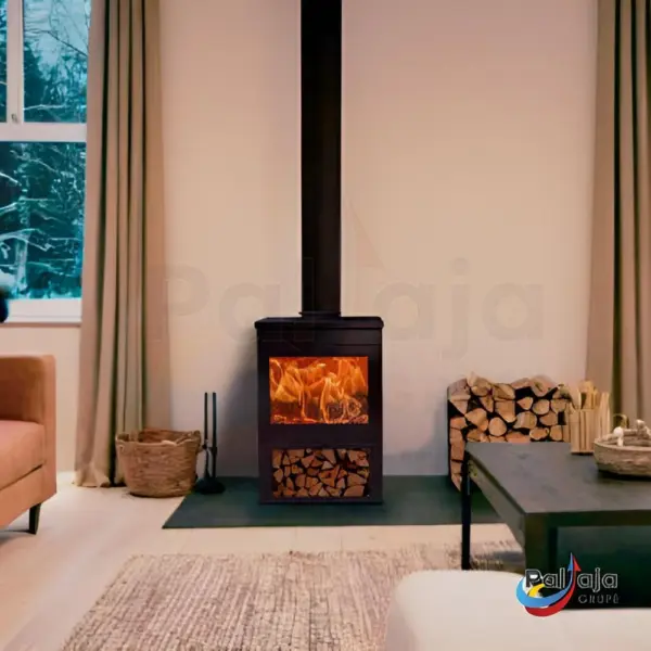 Malkinė krosnelė Panadero Cardiff Store 10.2 kW viduje