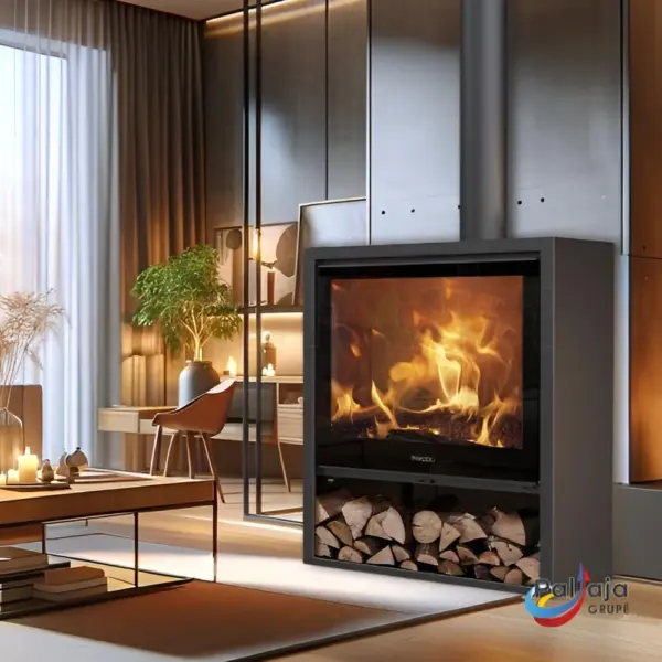 Malkinė krosnelė Panadero Grand Allegro 12,7 kW viduje