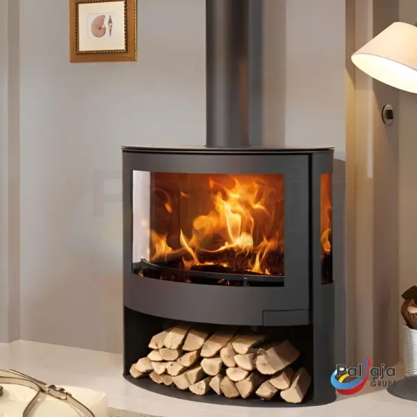 Malkinė krosnelė Panadero Iris 7,8kW viduje