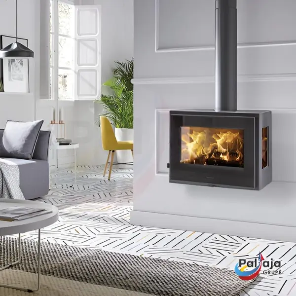 Malkinė krosnelė Panadero Java Wall 5,9kW viduje