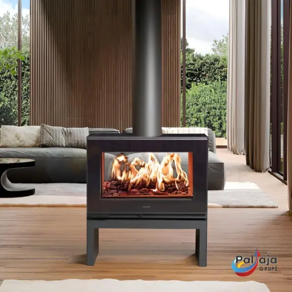 Malkinė krosnelė Panadero Luna 6 kW viduje