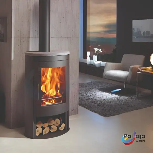 Malkinė krosnelė Panadero Oval 1 8,7kW viduje
