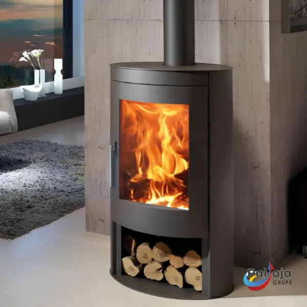 Malkinė krosnelė Panadero Oval 8,7kW viduje