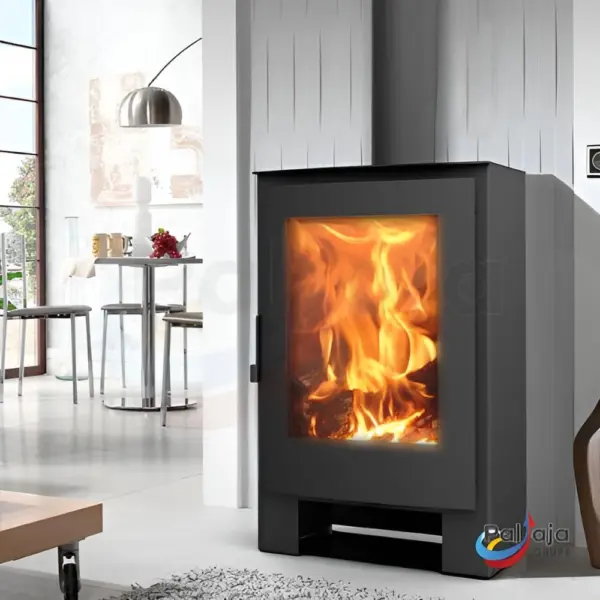 Malkinė krosnelė Panadero Sierra 7.9 kW viduje