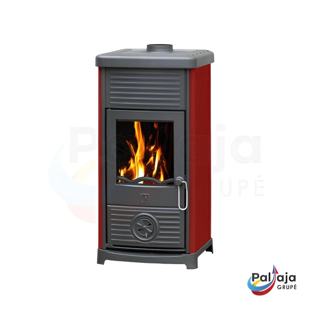 Malkinė krosnelė Plamen Maestral N 6.5 kW raudona