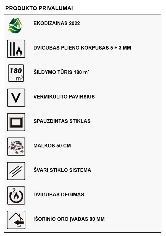 Panadero HOGAR DER specifikacijos