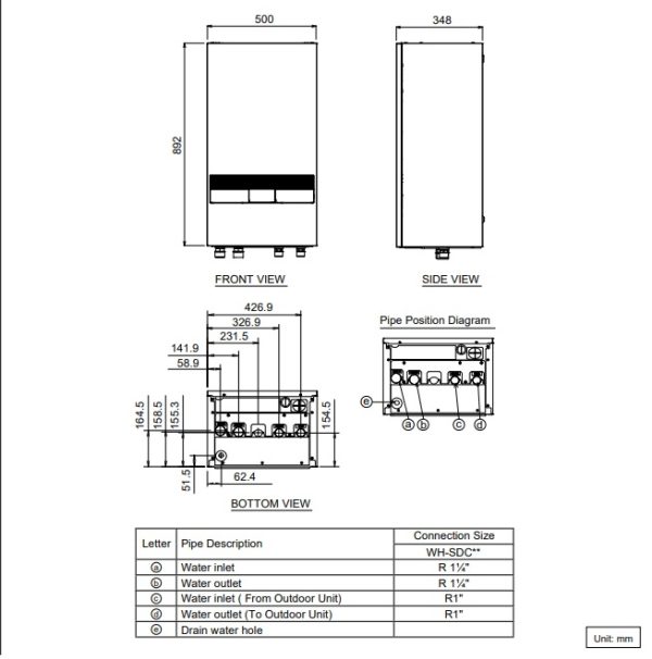 Šilumos siurblys Panasonic L 5kW R290 - Image 4