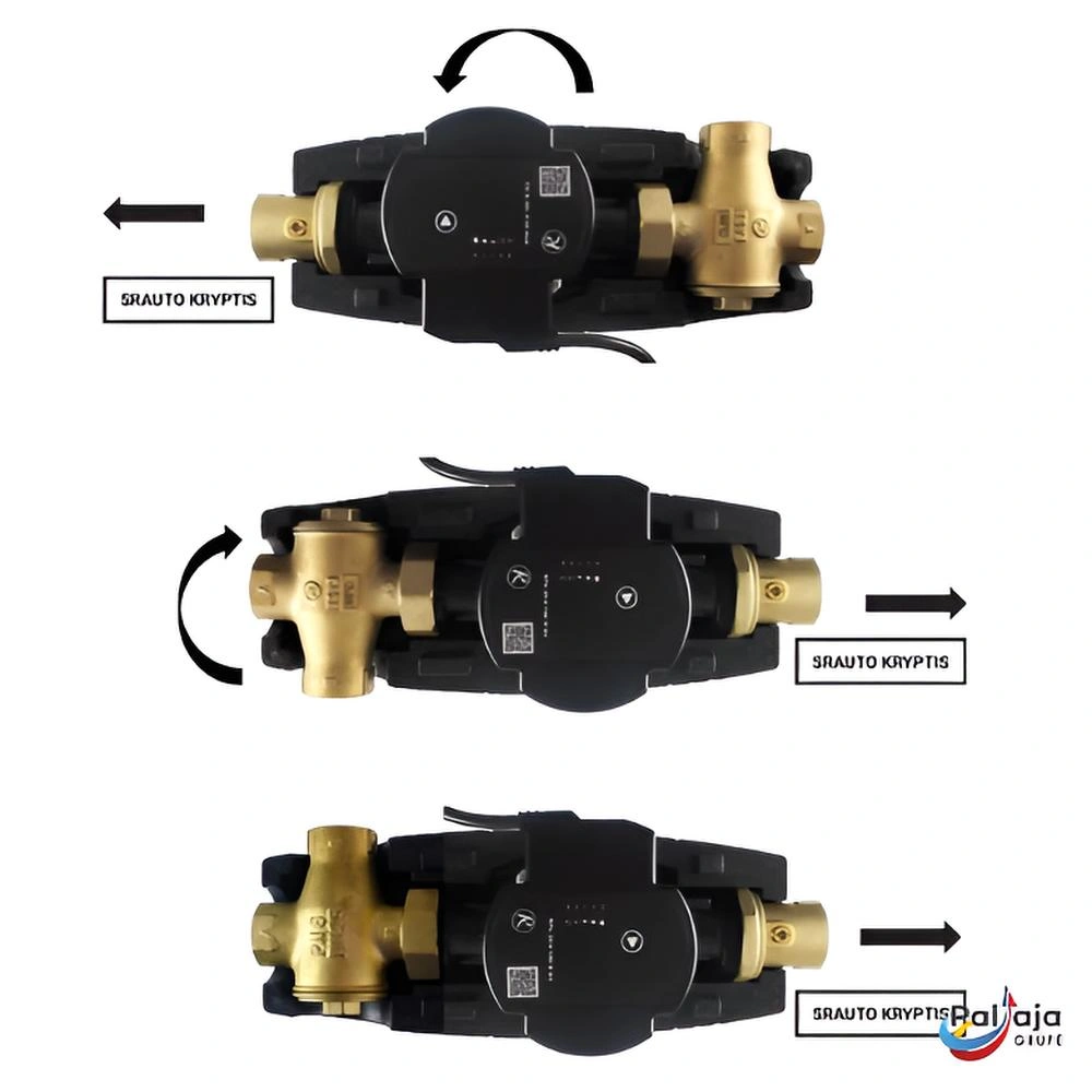 RGMAT E R8 1F krovimo mazgas srauto kryptis