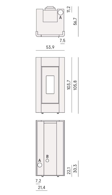 Granulinė krosnelė Prince 11 schema