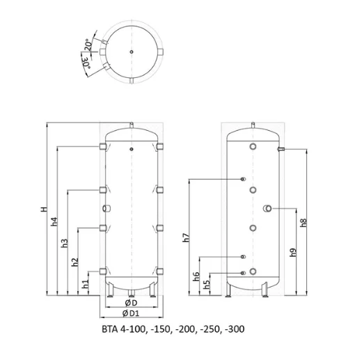 Teplobak VTA-4 100 l buferinė talpa – Paveikslėlis 4