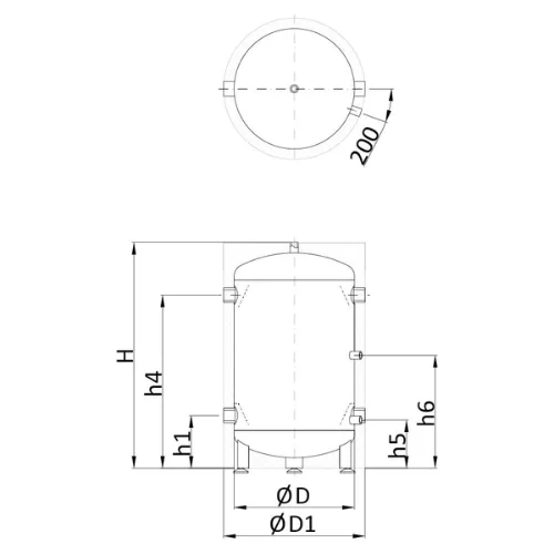Teplobak VTA-4 80 l buferinė talpa – Paveikslėlis 3