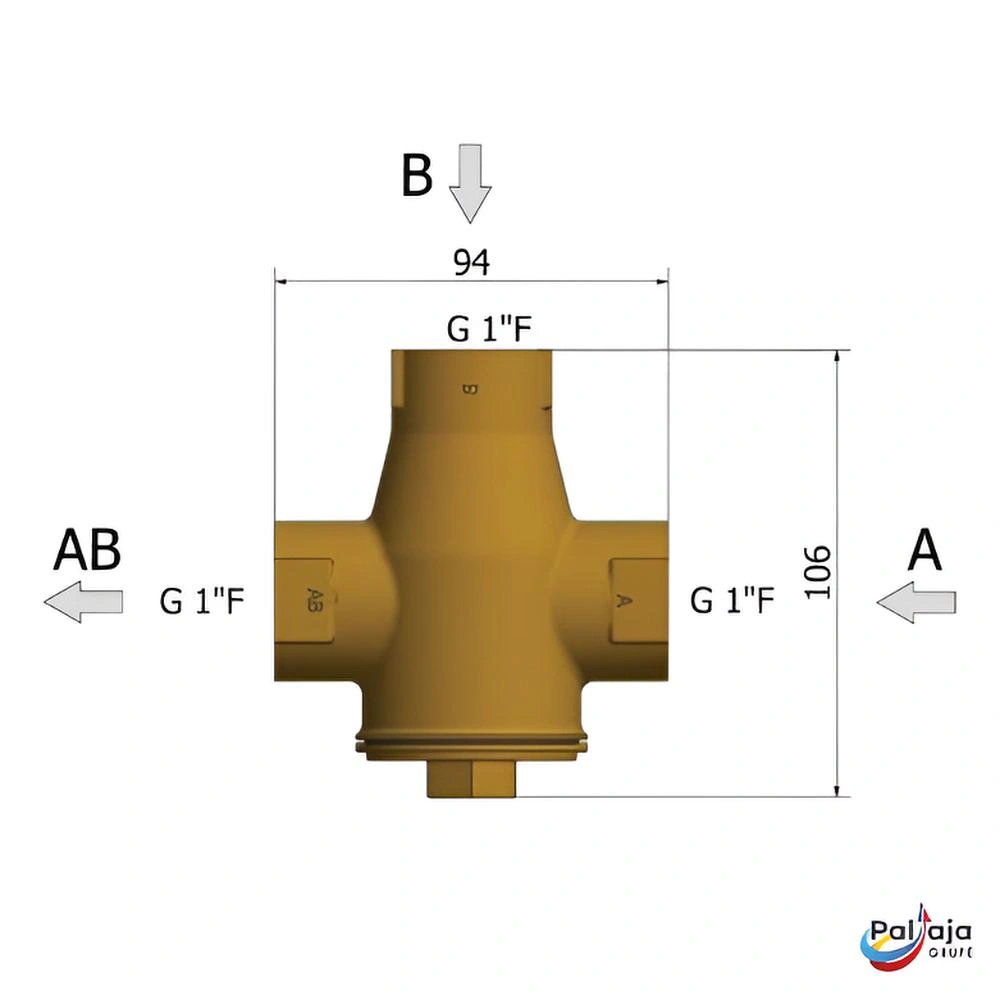 Termostatinis krovimo vožtuvas DN25 informacija