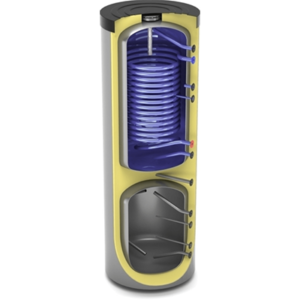 Akumuliacinė talpa šilumos siurbliui su buferine talpa