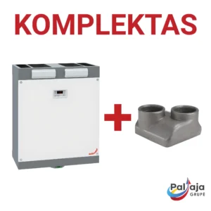 Vėdinimo įrenginys Zehnder ComfoAir 180 + Adapteris CA 180 ComfoPipe Dn125 EPP pajungimui Komplektas PALTAJA pasiūlymas