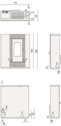 Vesta Plus 11 Autoclean matmenys
