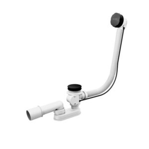 Juodas vonios sifonas su persipylimo sistema