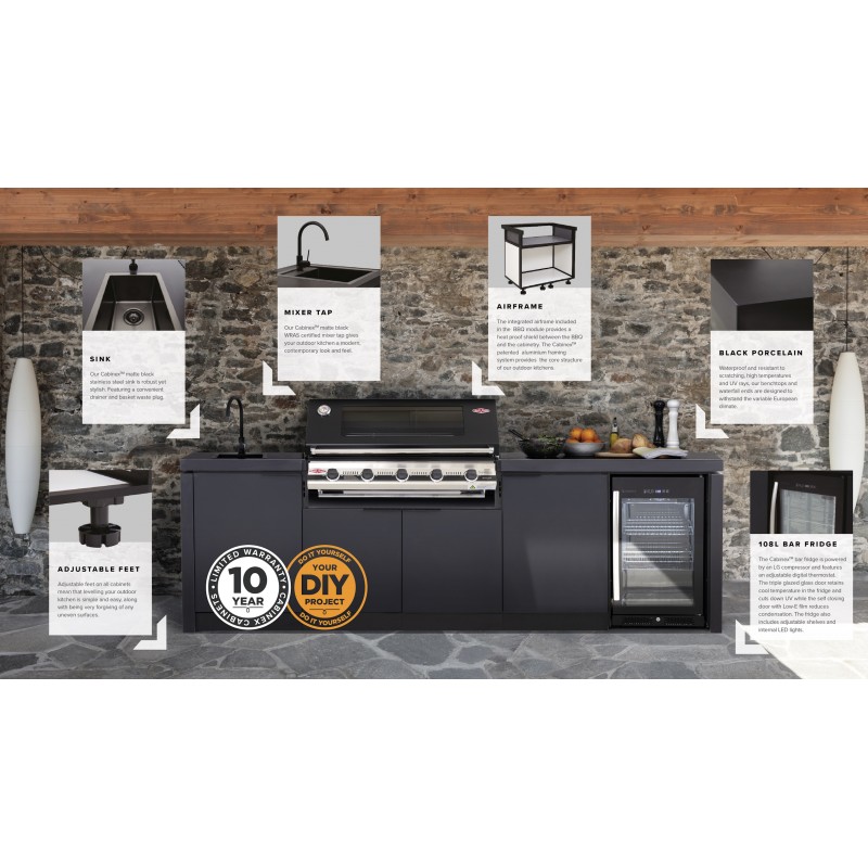 Lauko virtuvė Cabinex Classic su Beefeater Proline Roasting 6 degiklių dujiniu griliumi – Paveikslėlis 2