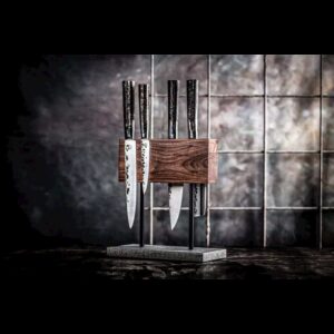 Dvipusis magnetinis riešutmedžio peilių laikiklis - Style De Vie