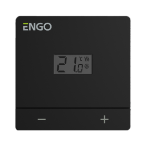 Laidinis termostatas Engo juodas