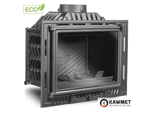 Ketaus židinys KAWMET W6 (10,1 kW) ECO iš kairės pusės
