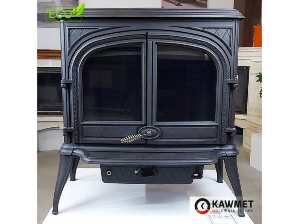 Malkinė krosnelė KAWMET Premium HELIOS S8 ECO 13,9kW iš arti, priekis
