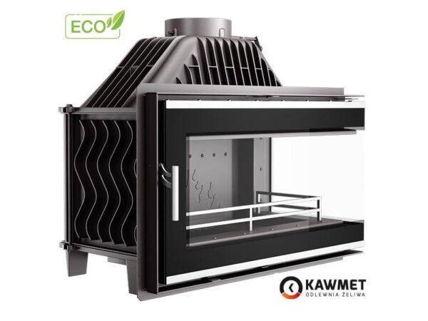 Ketaus židinys KAWMET W16 PB/LB (13,5 kW) ECO iš kairės pusės