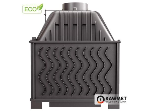 Malkinis židinys KAWMET W17 Panorama (16,1 kW) ECO iš galo