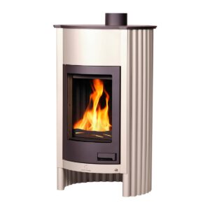 Malkinė krosnelė Flamingo MASTERFLAMME Medie I 12kW balta