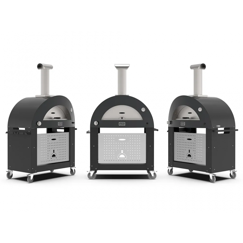 Hibridinė Picos Krosnis Alfa MODERNO 3 Pizze : Spalva - Ardesia Grey – Paveikslėlis 4