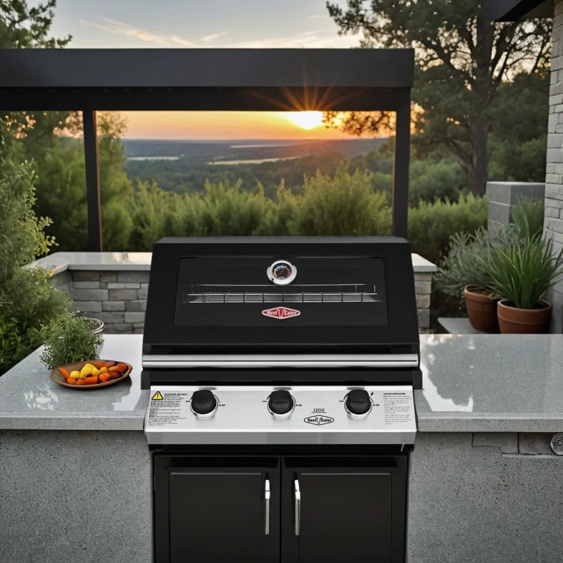 Įmontuojamas dujinis 3 degiklių grilis BeefEater 1200E – Paveikslėlis 3