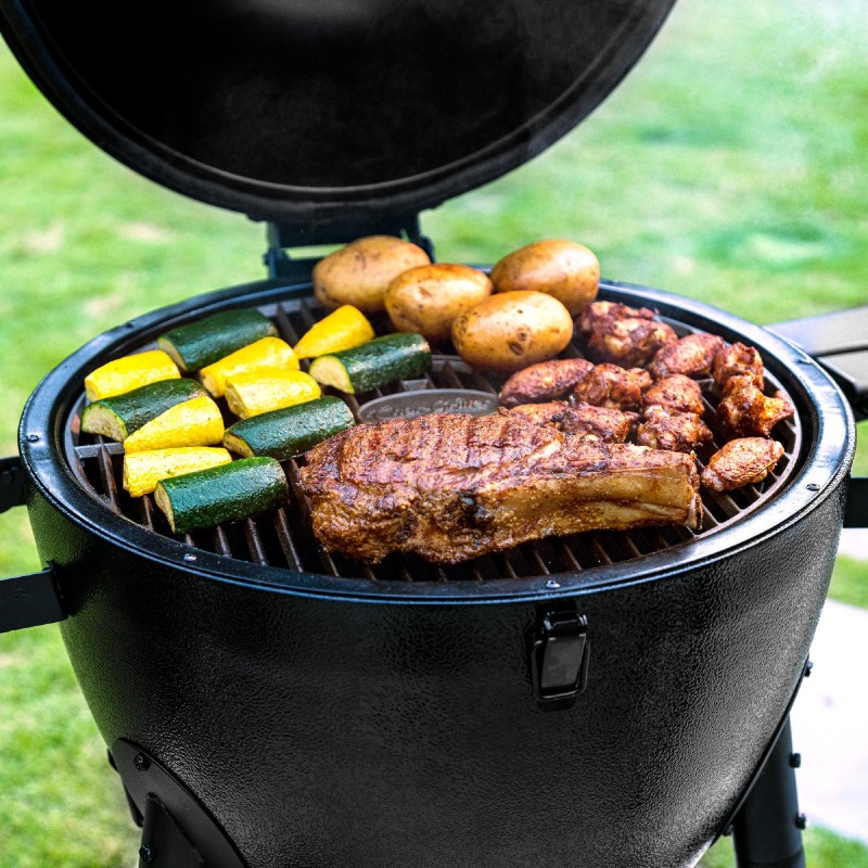 Anglinis lauko grilis Kamado Char-Griller Akorn 57cm – Paveikslėlis 4