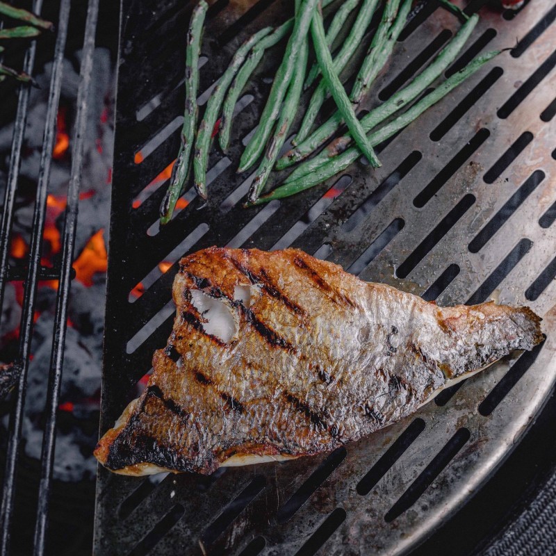 Kamado Joe nerūdijančio plieno pusmėnulio grotelės žuviai ir daržovėms Big Joe – Paveikslėlis 3
