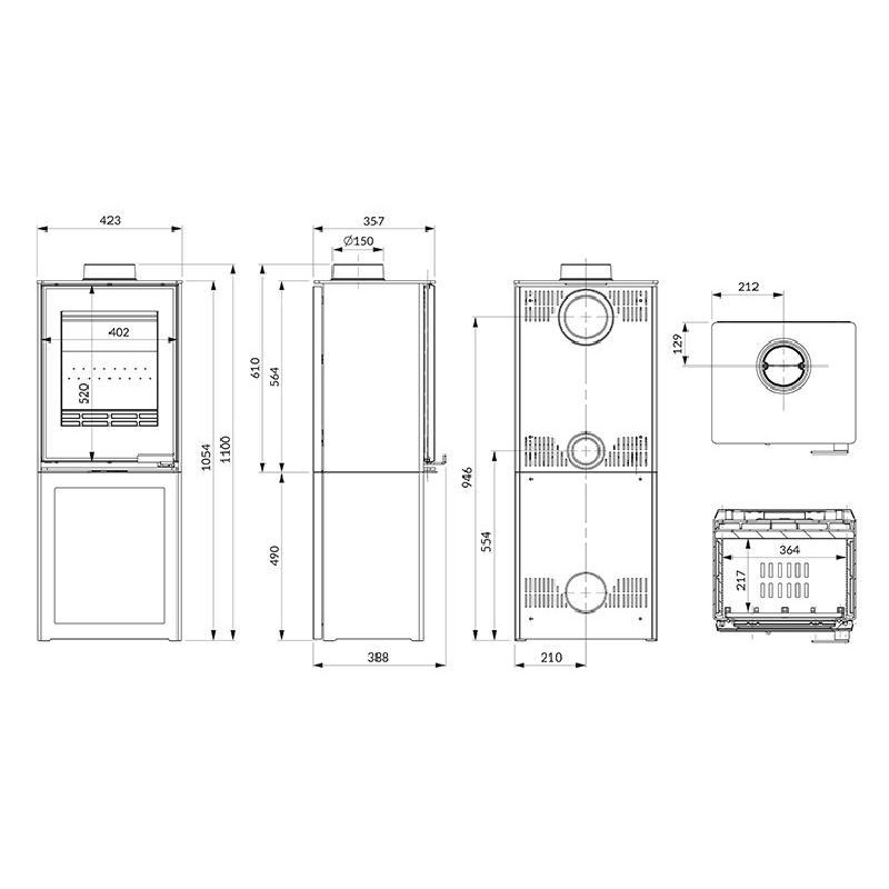 Krosnelė KAWMET HARITA S15v L-BOX Decor ECO – Paveikslėlis 8