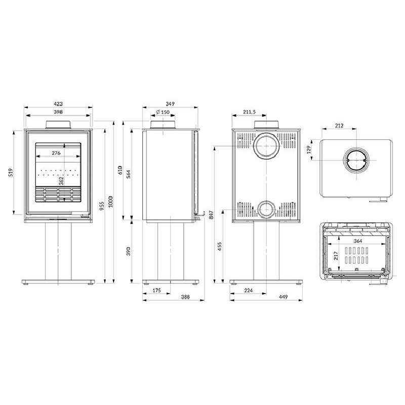 Krosnelė KAWMET HARITA S15v Leg ECO – Paveikslėlis 8