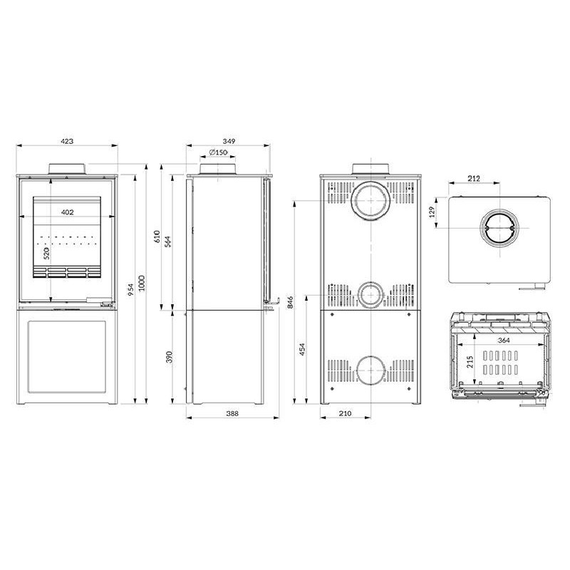 Krosnelė KAWMET HARITA S15v S-BOX Decor ECO – Paveikslėlis 8