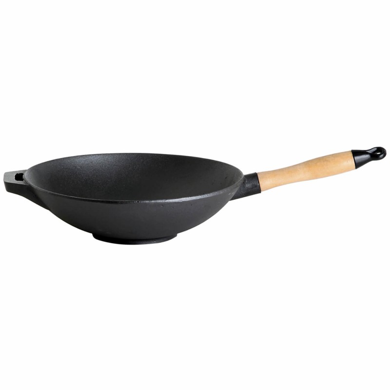 Ketaus Wok keptuvÄ— su rankena 30cm
