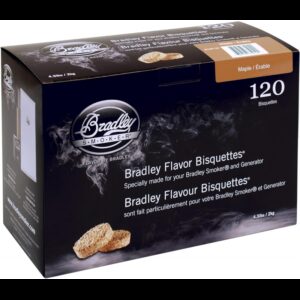Klevo medžio briketai rūkymui Bradley Smoker 120 vnt.