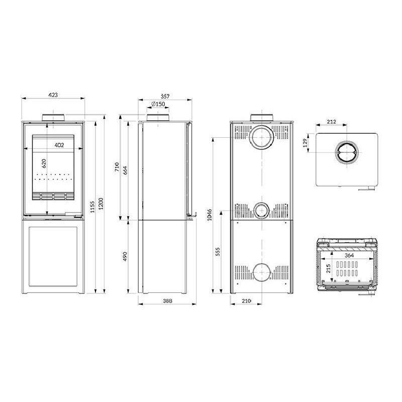 Krosnelė KAWMET VENUS S16 L-BOX Decor ECO – Paveikslėlis 8