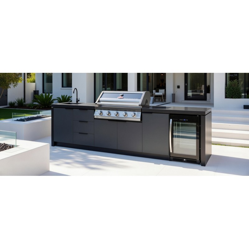 Lauko virtuvė Cabinex Premium su Beefeater 1600S 5 degiklių dujiniu griliumi (be šaldytuvo) – Paveikslėlis 3