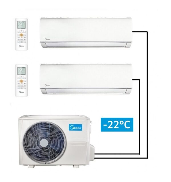 Oras-Oras Midea MULTISPLIT dvi patalpos 5.3kW
