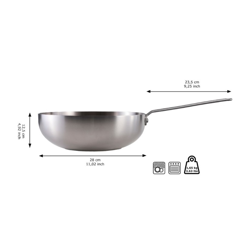 Nerūdijančio plieno WOK keptuvė Skottsberg 28cm – Paveikslėlis 6