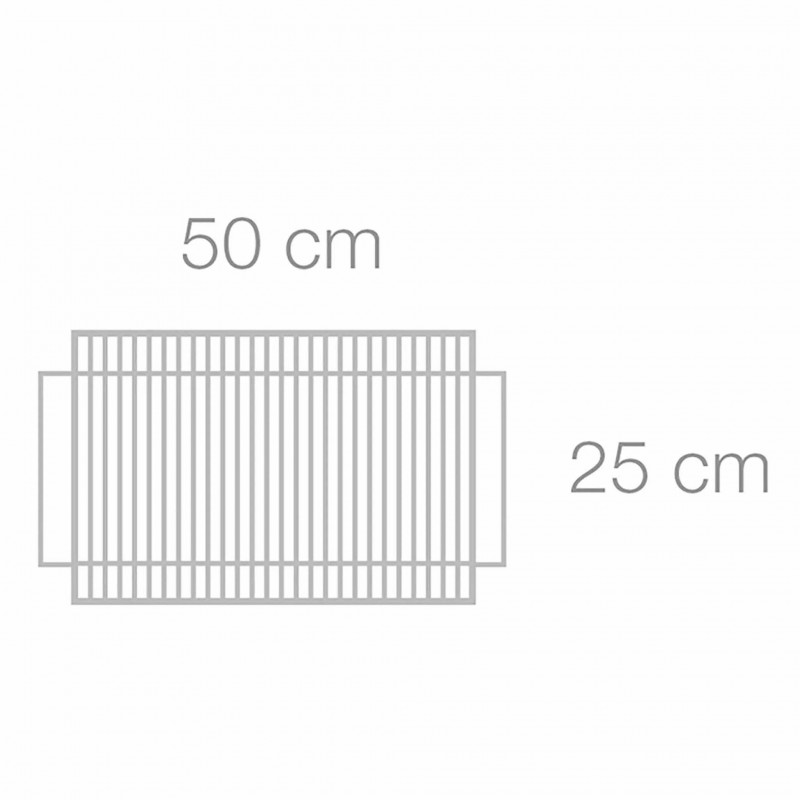 Nerūdijančio plieno grotelės 50 cm – Paveikslėlis 2
