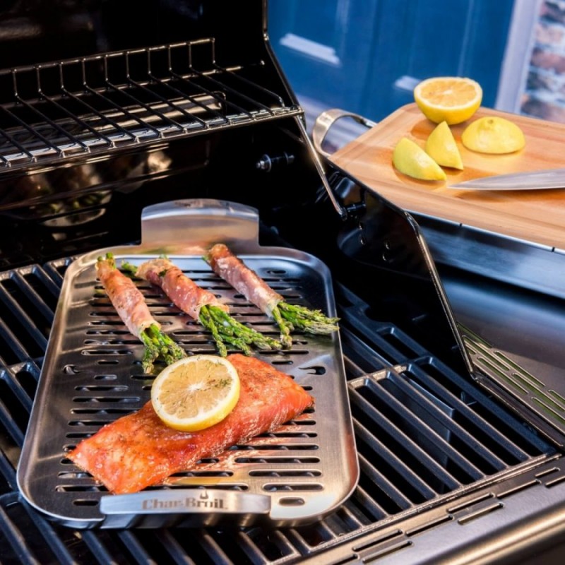 Nerūdijančio plieno grilinimo padėklas Char-Broil Grill+ – Paveikslėlis 2