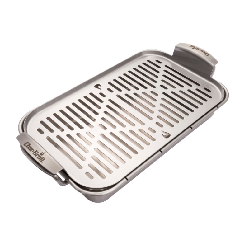 Nerūdijančio plieno grilinimo padėklas Char-Broil Grill+ – Paveikslėlis 3
