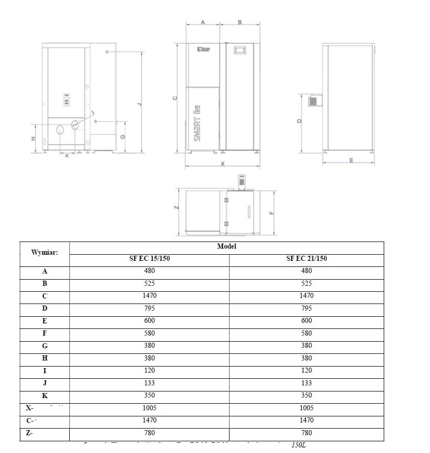 Granuliniai katilai SmartFire EC21 – Paveikslėlis 11