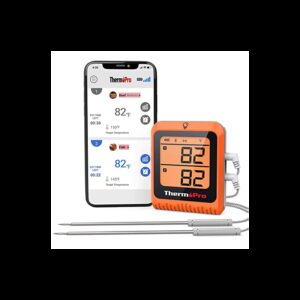 Skaitmeninis belaidis įkraunamas bluetooth maisto termometras su 2 zondais ThermoPro TP920W