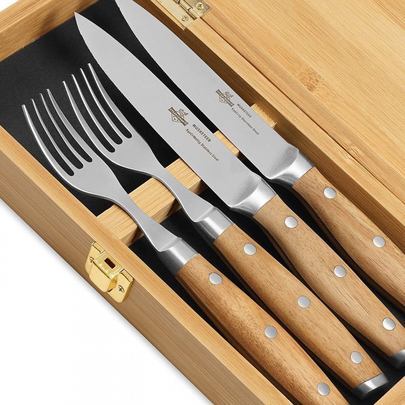 Šakučių ir Peilių Rinkinys Steak Champ – Paveikslėlis 2