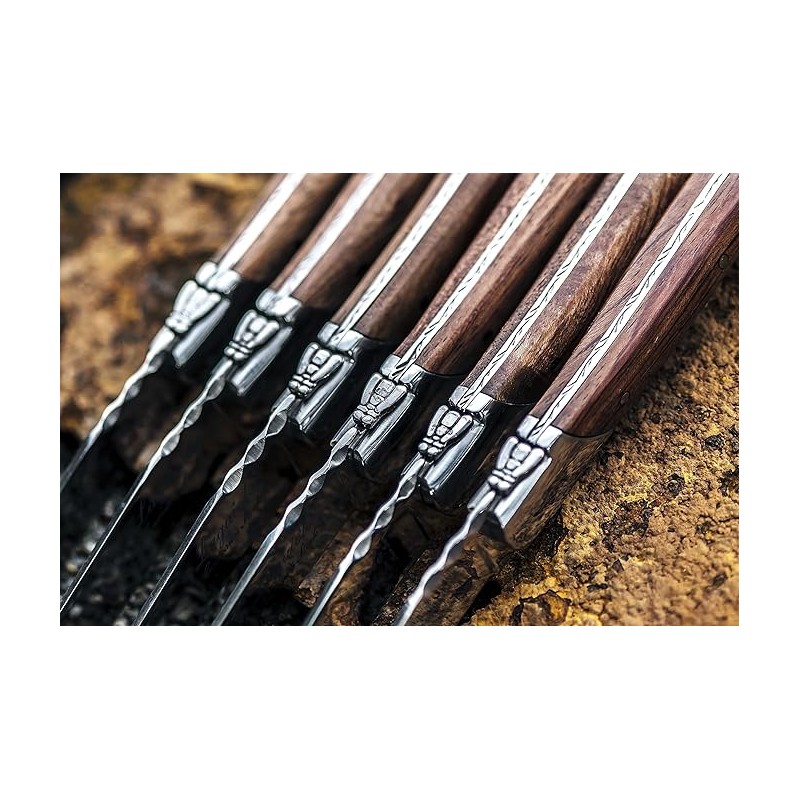 Steiko peilių rinkinys Forged Luxury Line Pakka Rose – Paveikslėlis 4