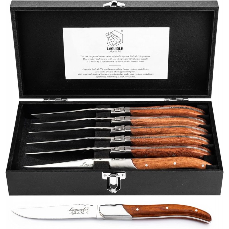 Steiko peilių rinkinys Forged Luxury Line Pakka Rose